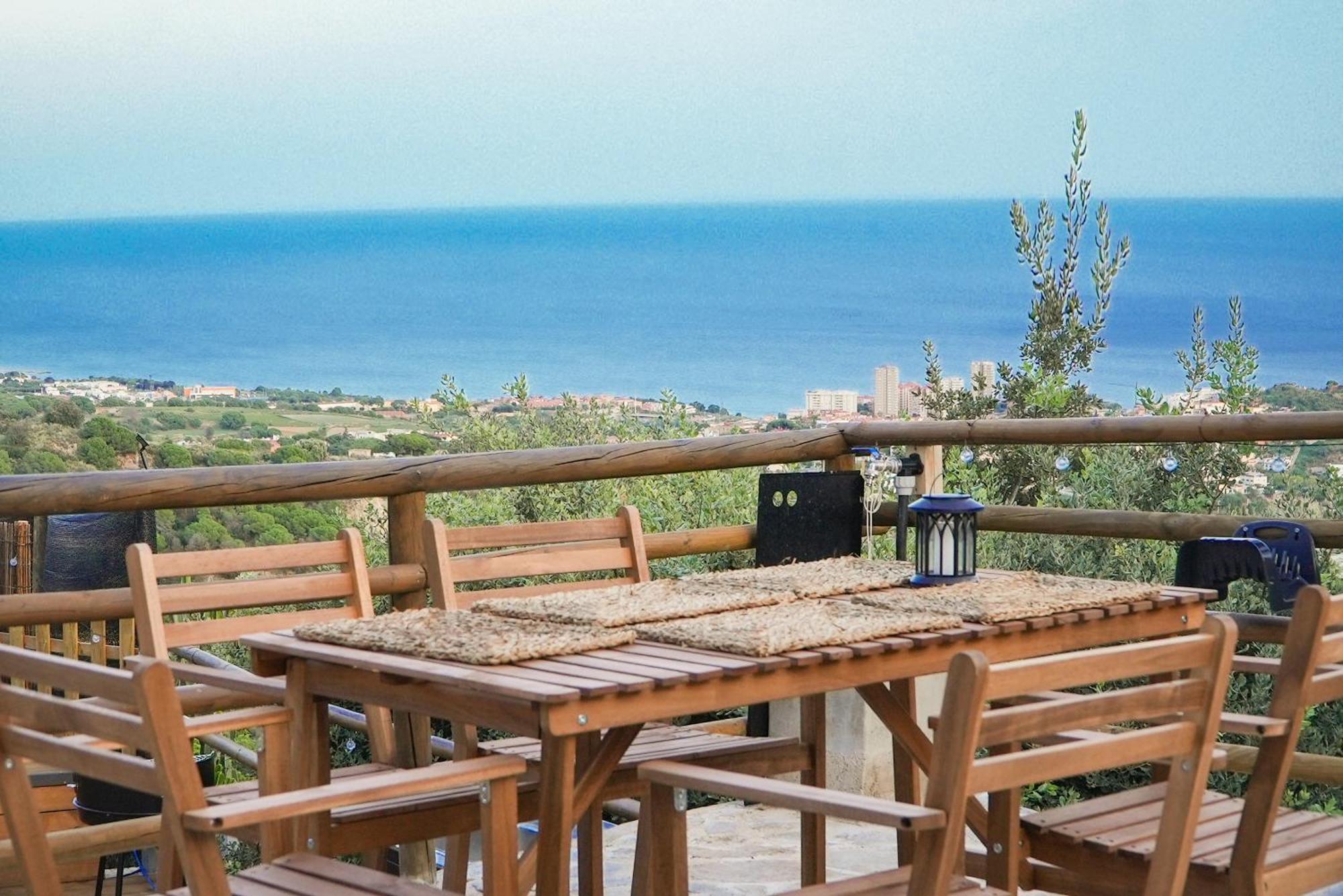 Aaa View Private Terrace Outdoor Heated Hot Tub Family Fun Villa Badalona Luaran gambar